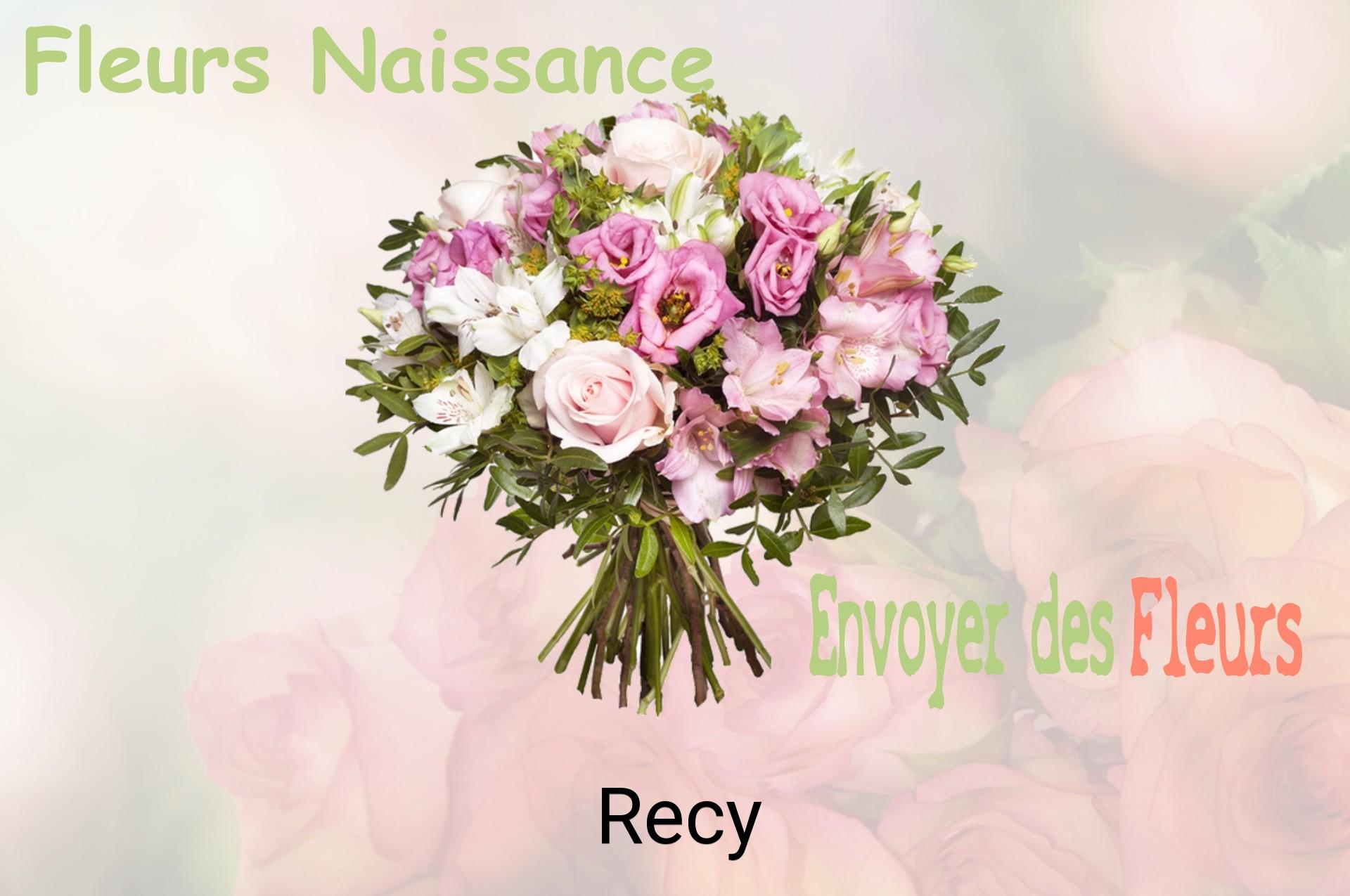 Bouquet de fleurs de naissance livré à Recy